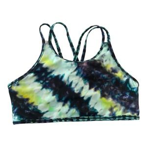 Athleta Tie Dye Criss Cross Sports Bra Girls 16 XXL